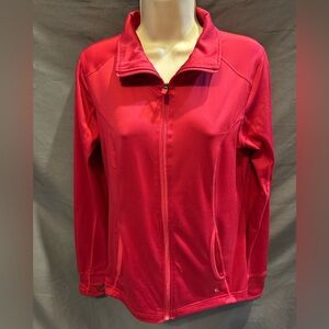 Women’s Athletic Jacket Fuchsia Color Danskin Now Brand Zippered Size Medium